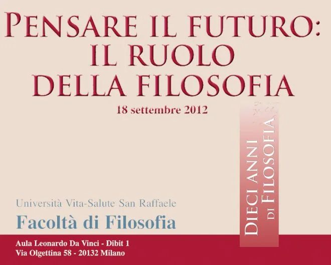 10 anni di Filosofia al San Raffaele