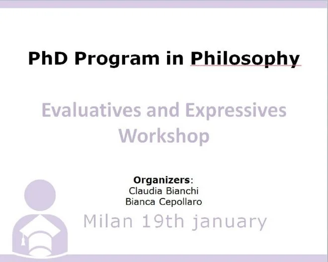 Evaluatives and Expressives Workshop