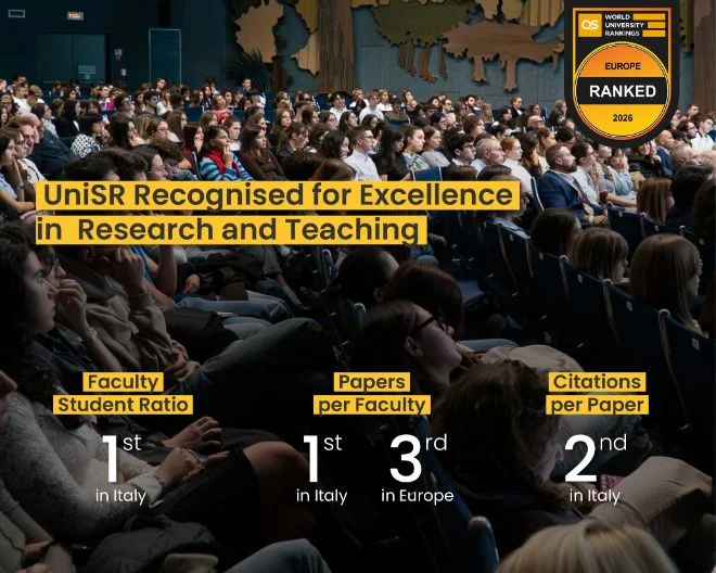 UniSR ranked 1st in Italy for Research and Teaching